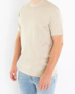 Heren Interlock Supima T-Shirt Beige