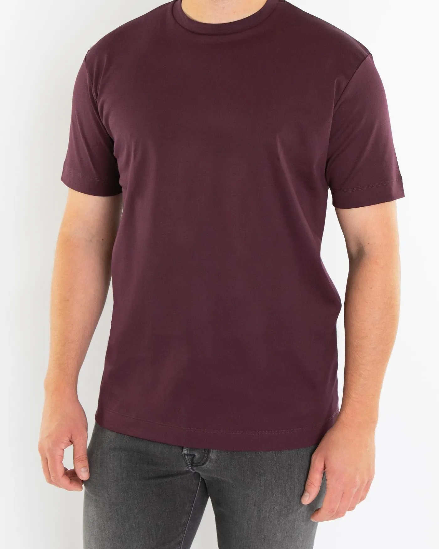 Heren Interlock Supima T-Shirt Rood