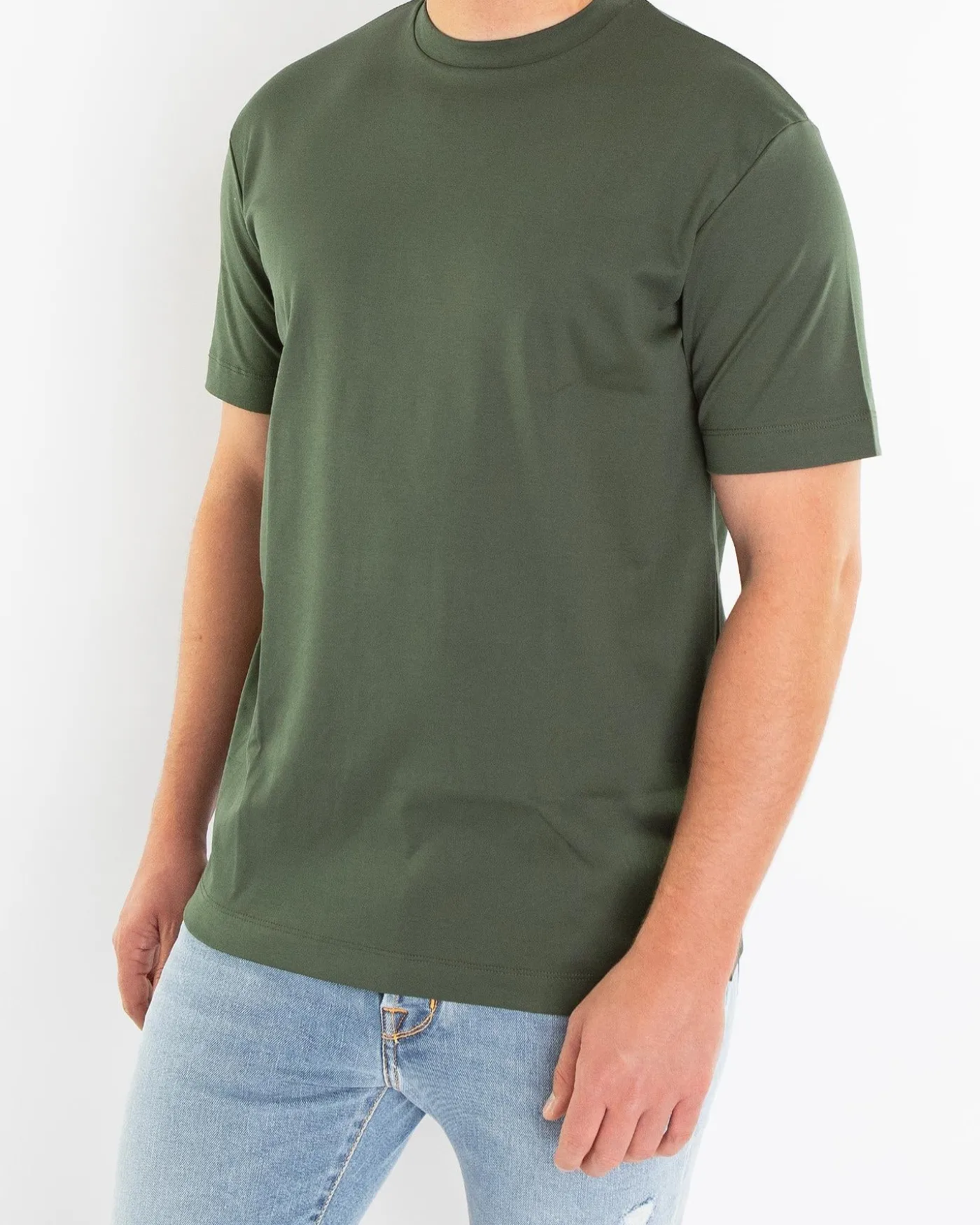 Heren Interlock Supima T-Shirt Groen