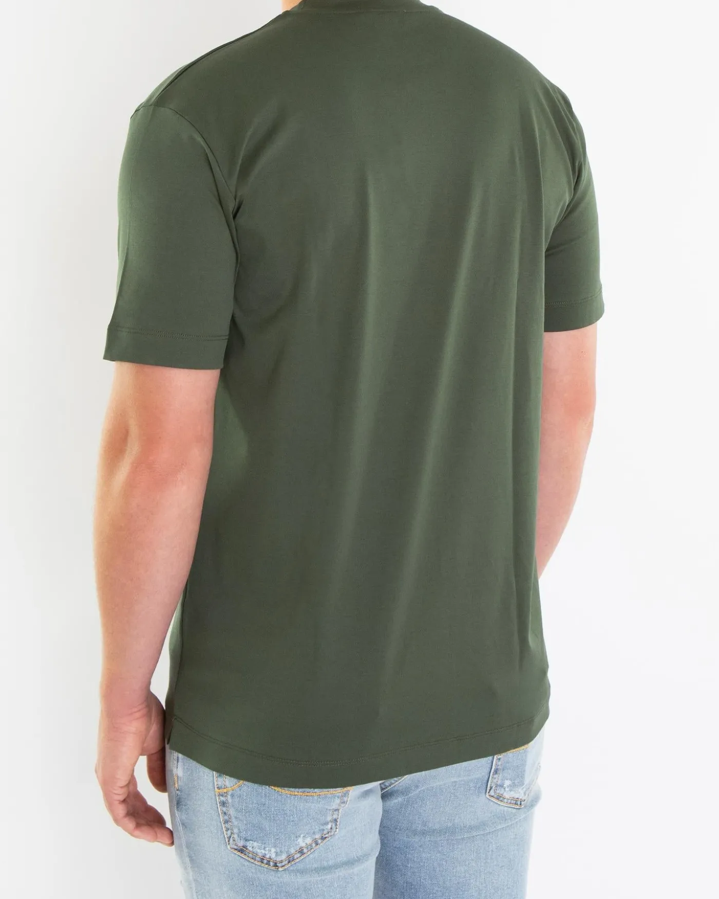 Heren Interlock Supima T-Shirt Groen
