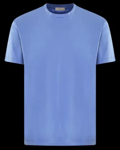 Heren Interlock Supima T-Shirt Blauw