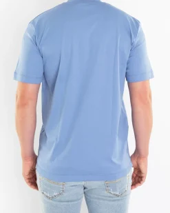 Heren Interlock Supima T-Shirt Blauw