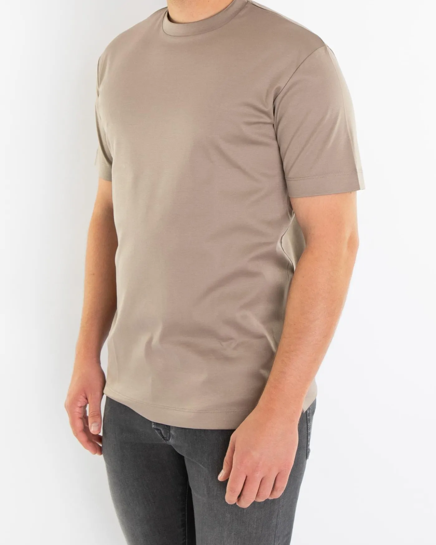 Heren Interlock Supima T-Shirt Grijs