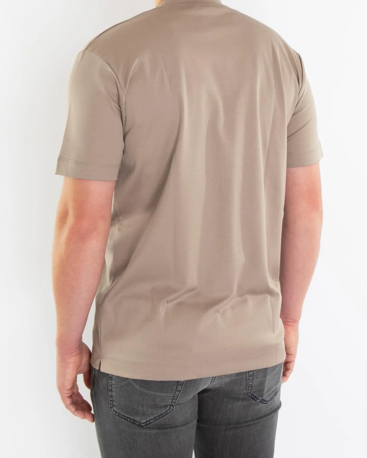 Heren Interlock Supima T-Shirt Grijs