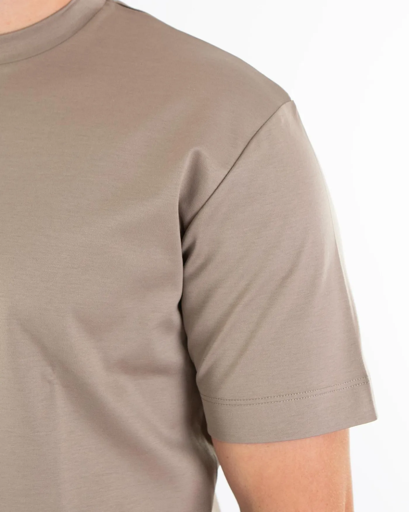 Heren Interlock Supima T-Shirt Grijs
