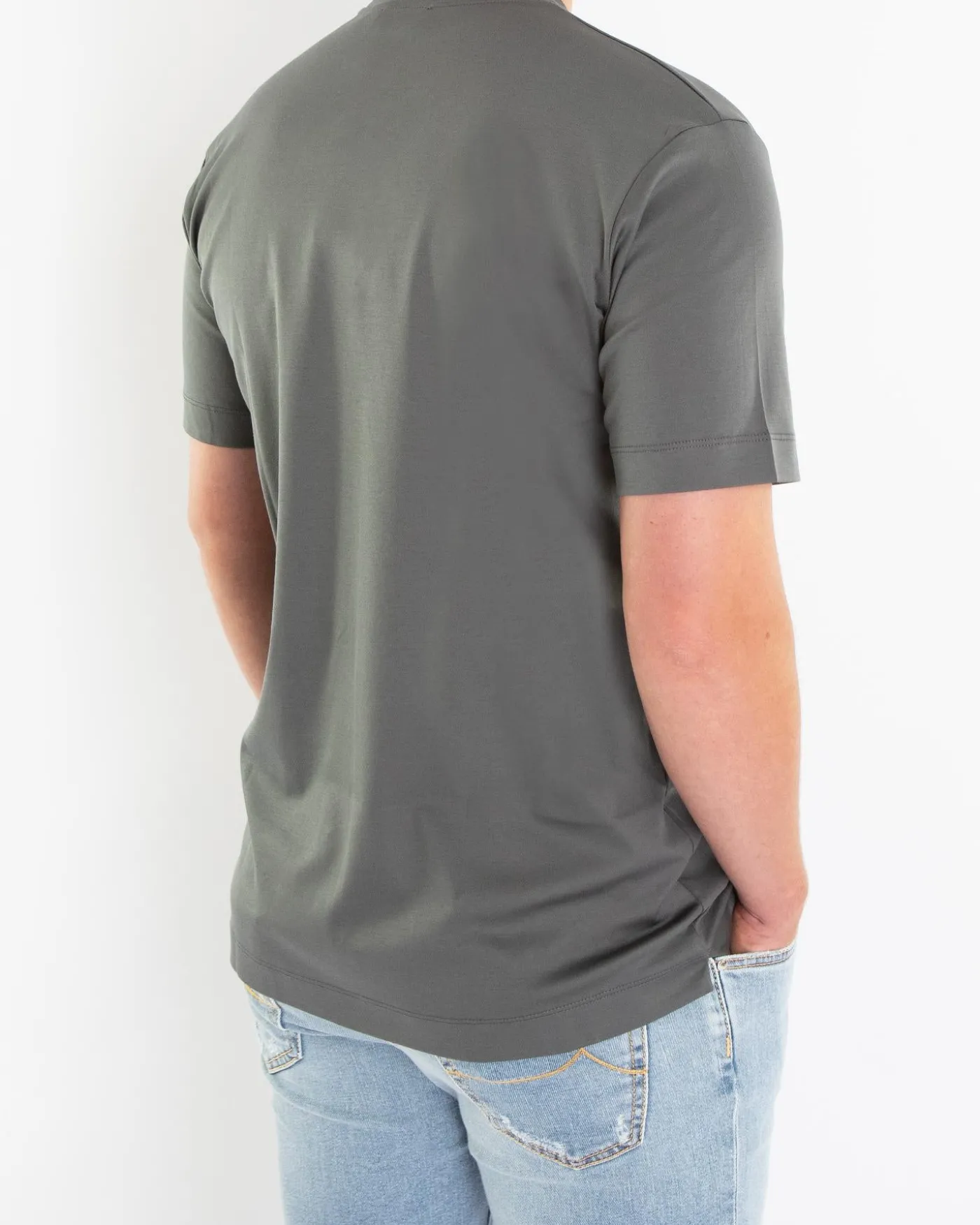 Heren Interlock Supima T-Shirt Grijs