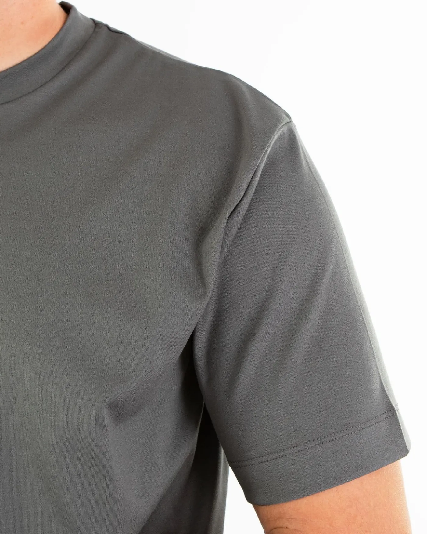 Heren Interlock Supima T-Shirt Grijs