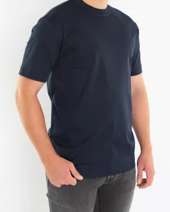 Heren Interlock Supima T-Shirt Blauw