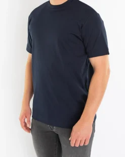 Heren Interlock Supima T-Shirt Blauw