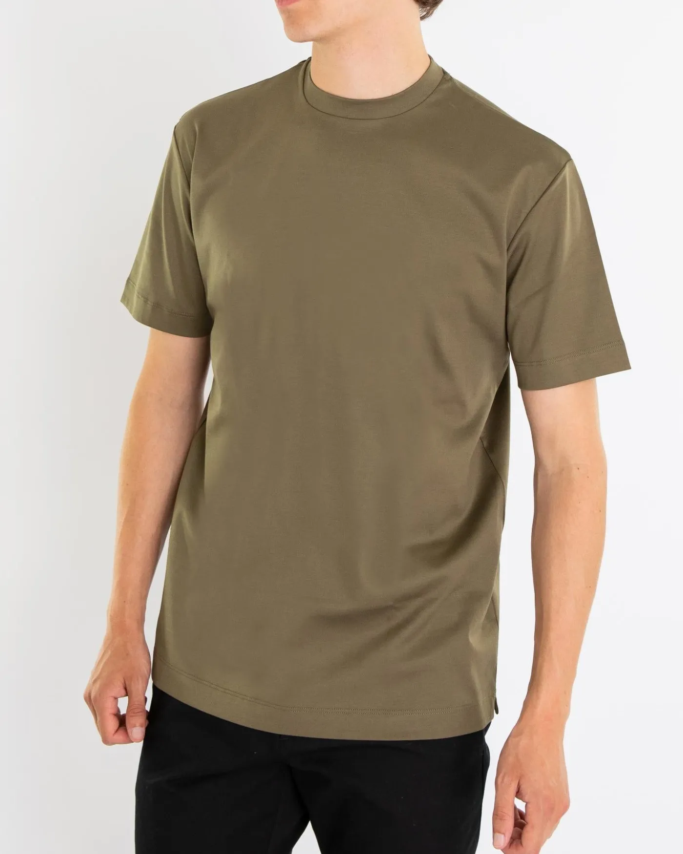 Heren Interlock Supima T-Shirt Beige
