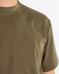 Heren Interlock Supima T-Shirt Beige
