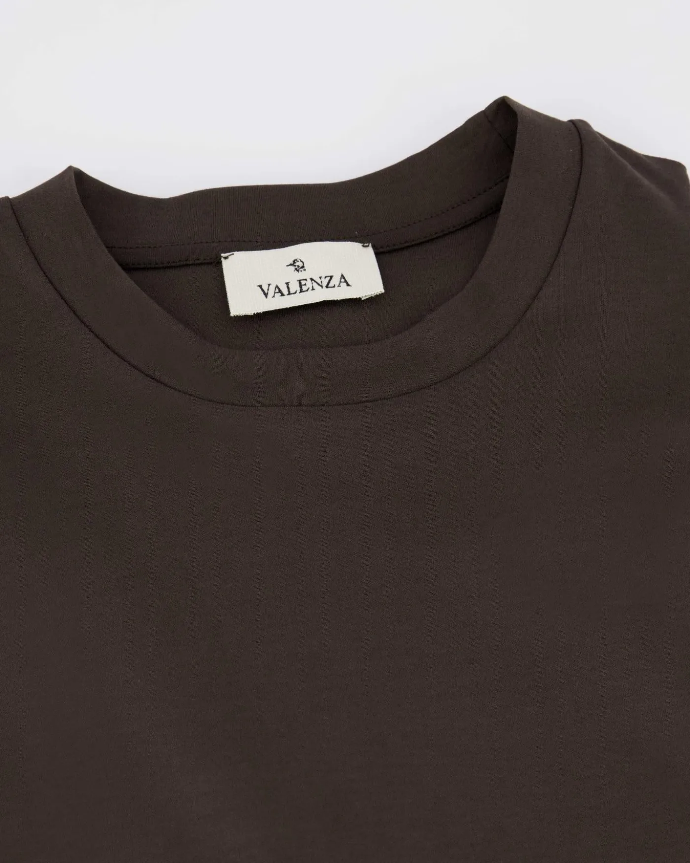 Heren Interlock Supima T-Shirt Bruin