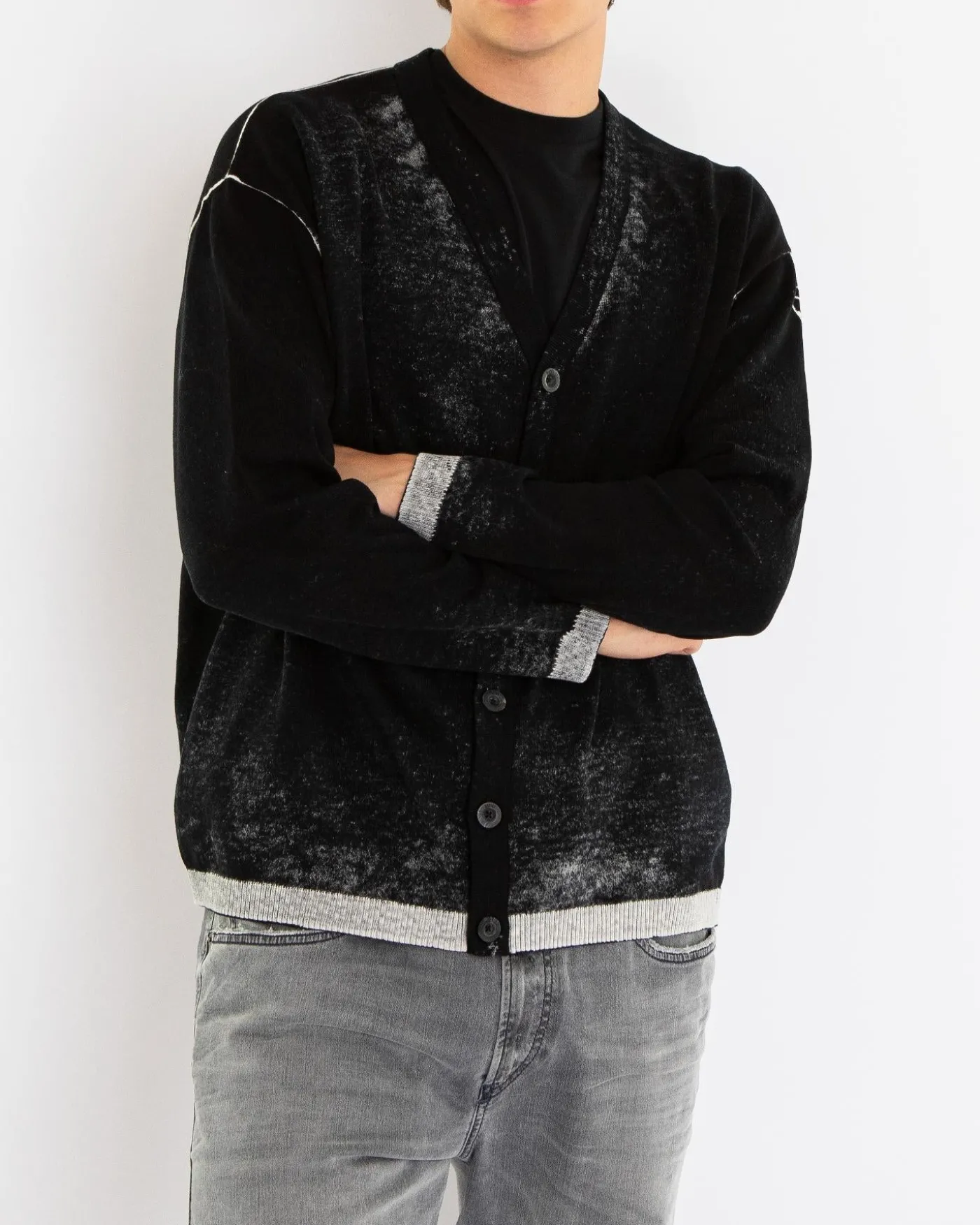 Heren K-Larence Cardigan Zwart