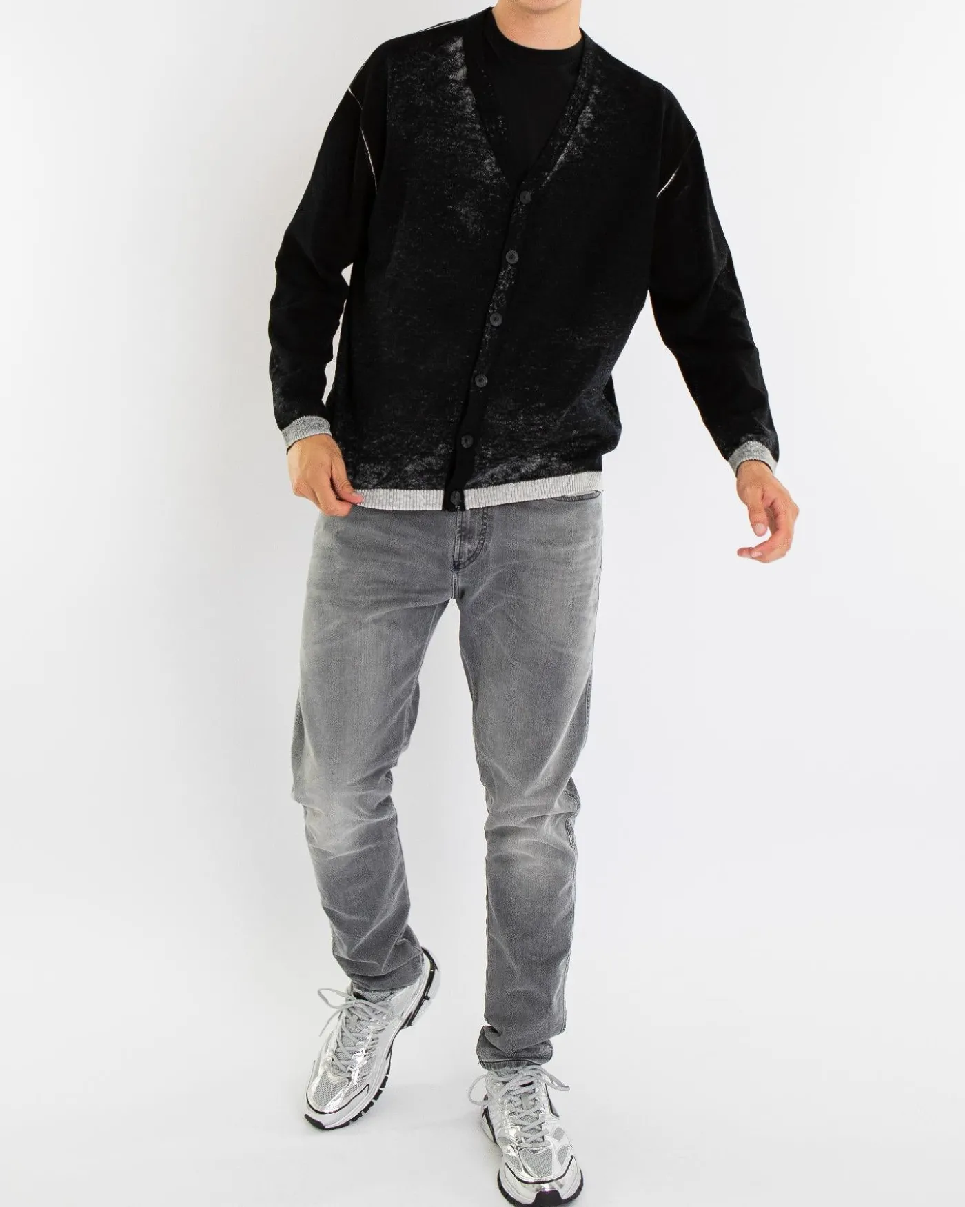 Heren K-Larence Cardigan Zwart