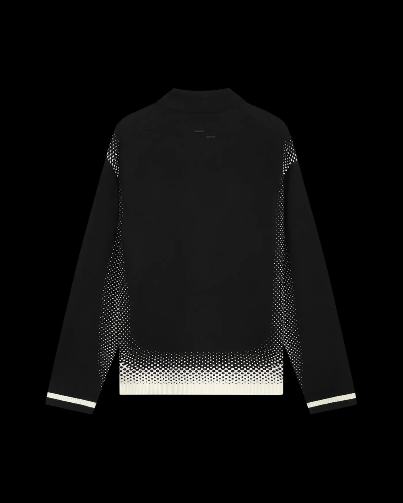 Heren Knit Shirt Rugby Zwart