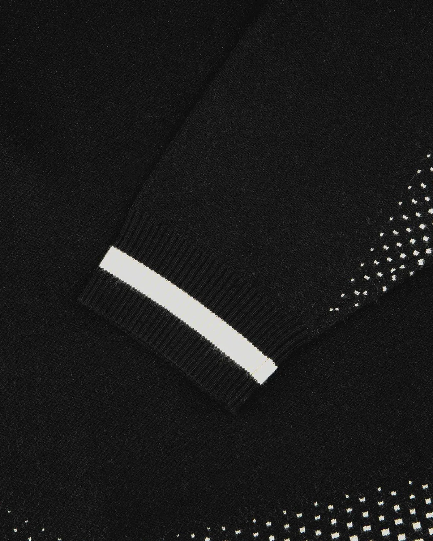 Heren Knit Shirt Rugby Zwart
