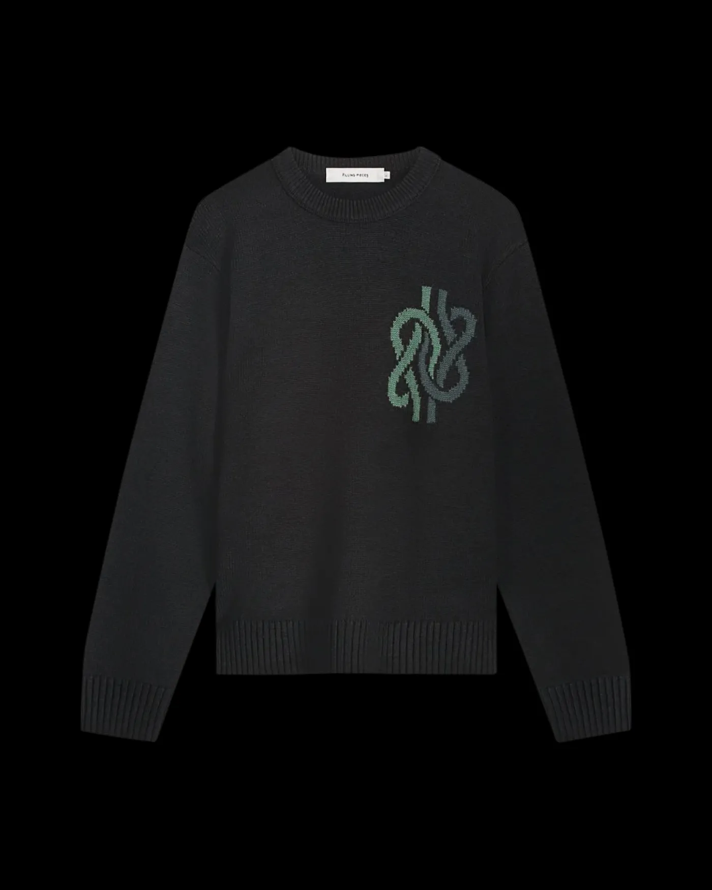 Heren Knit Sweater Knot Zwart
