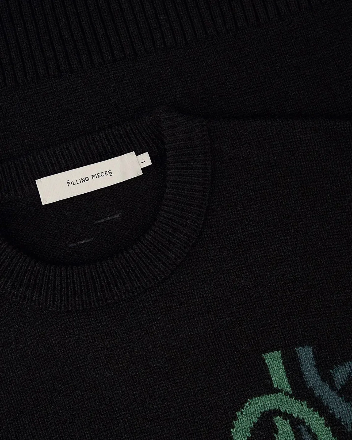 Heren Knit Sweater Knot Zwart