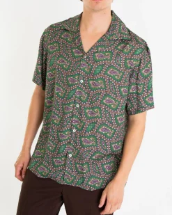 Heren La Chemise Paisley Shirt Groen