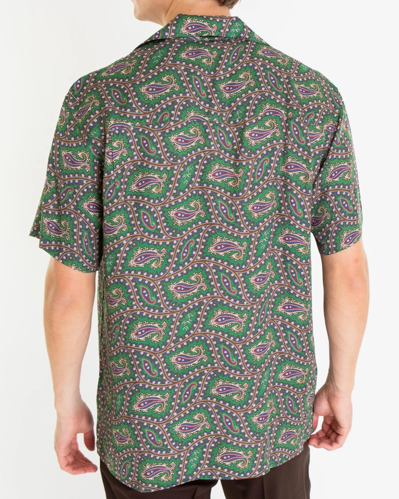 Heren La Chemise Paisley Shirt Groen