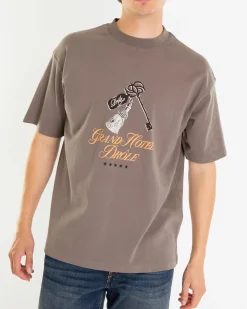 Heren Le Grand Hôtel T-Shirt Bruin