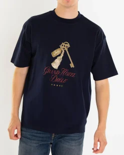 Heren Le Grand Hôtel T-Shirt Blauw