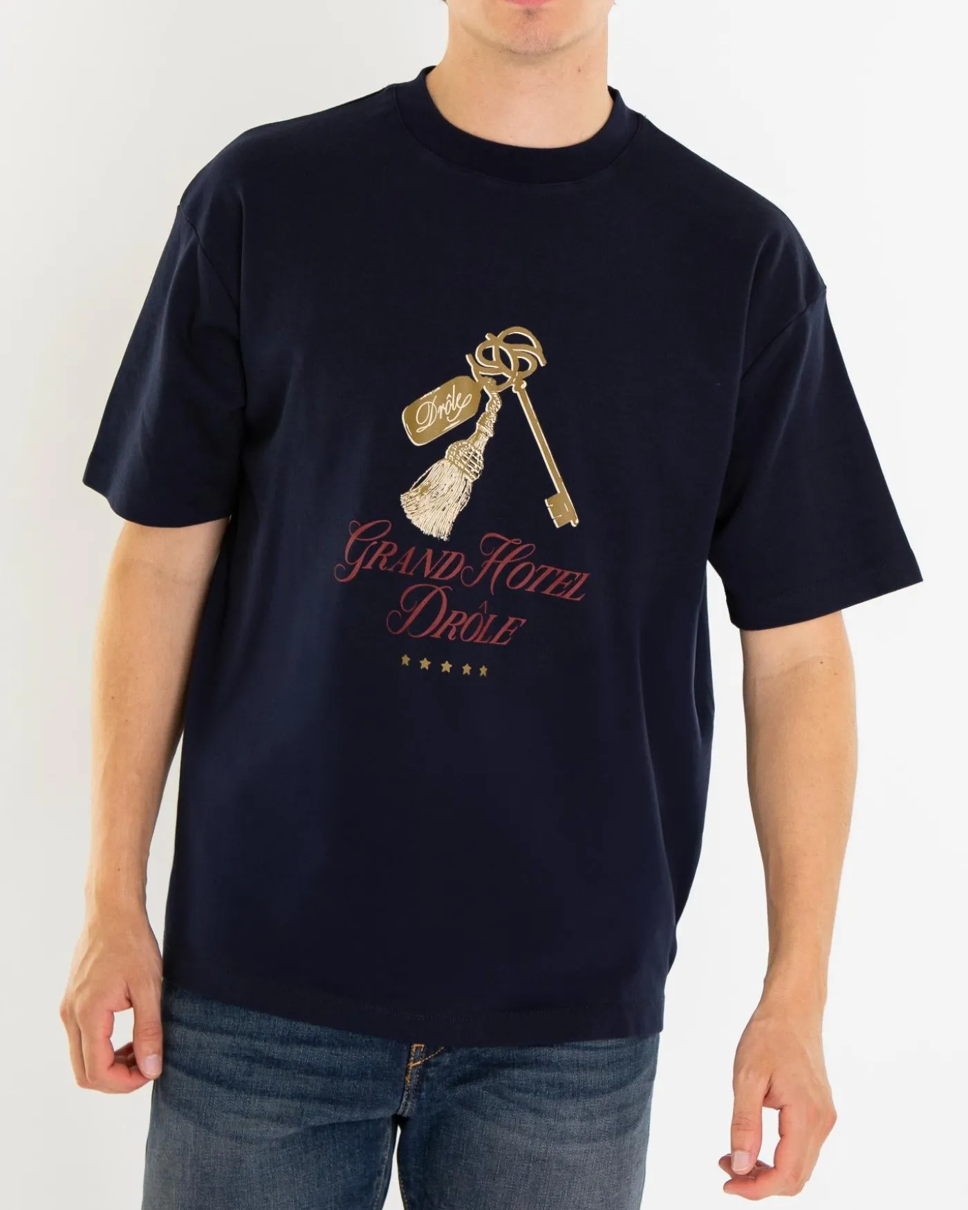 Heren Le Grand Hôtel T-Shirt Blauw
