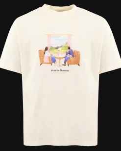 Heren Le T-Shirt Voyage Wit