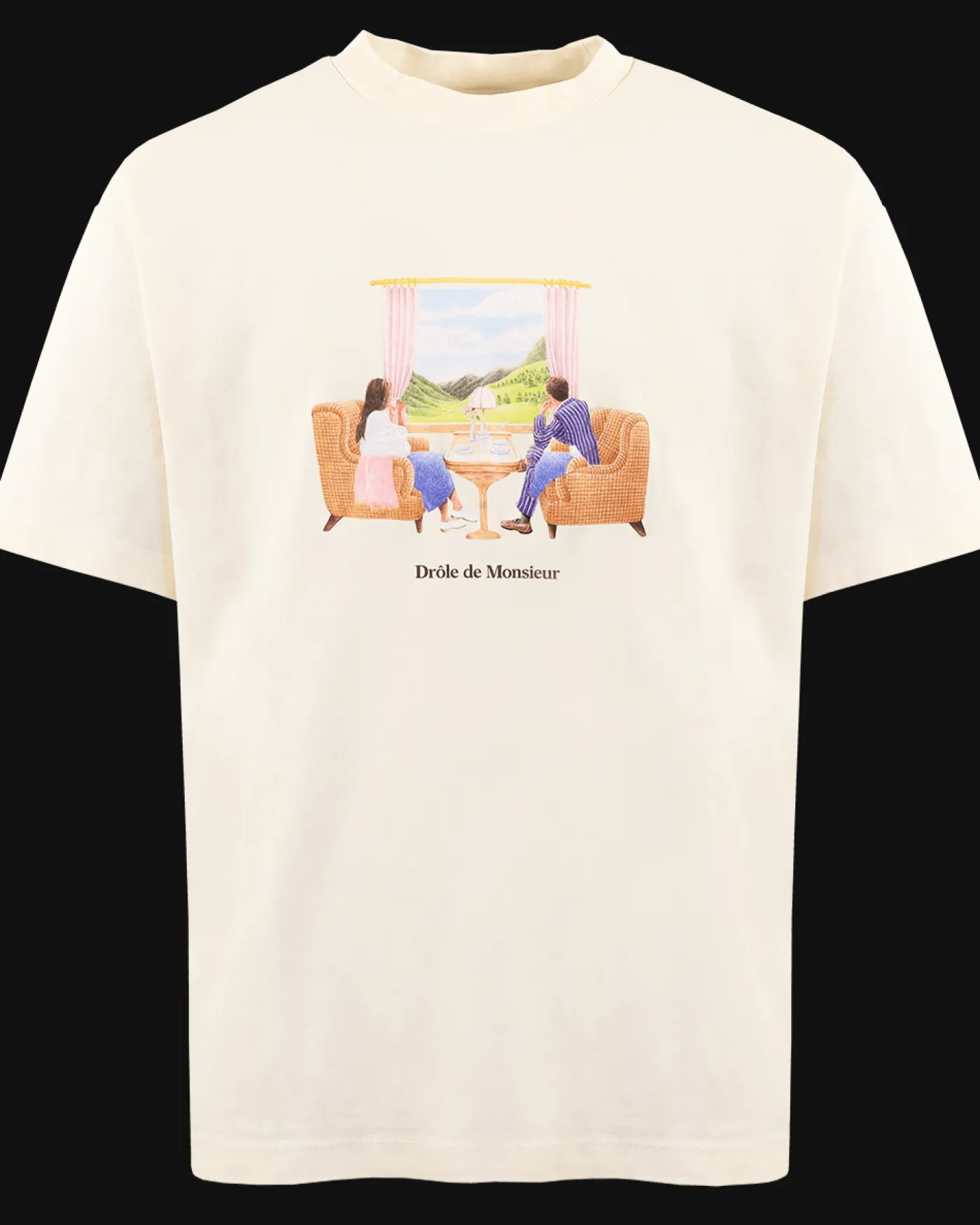 Heren Le T-Shirt Voyage Wit