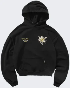 Heren Legacy Cherubs Hoodie Zwart