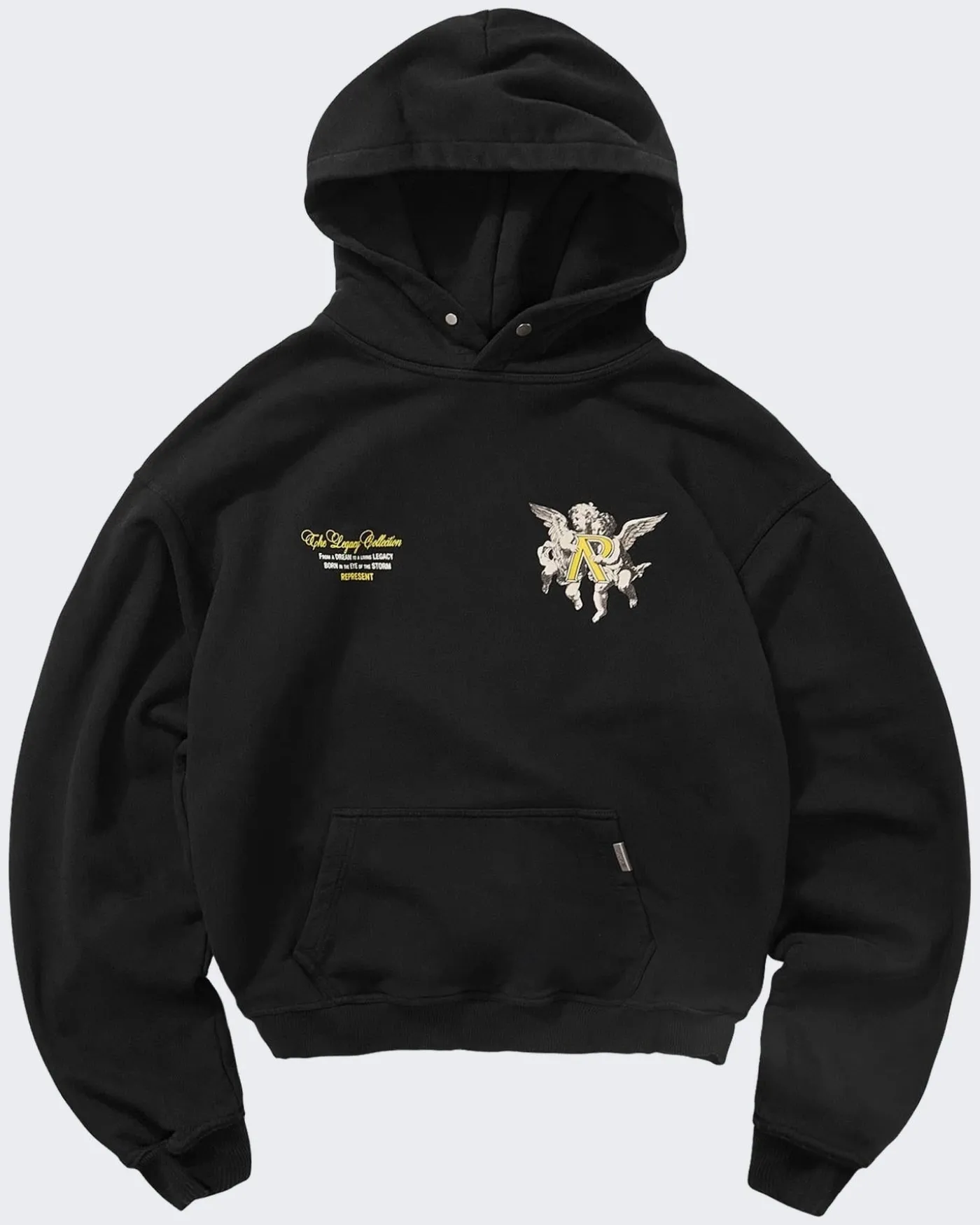 Heren Legacy Cherubs Hoodie Zwart