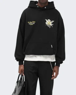 Heren Legacy Cherubs Hoodie Zwart
