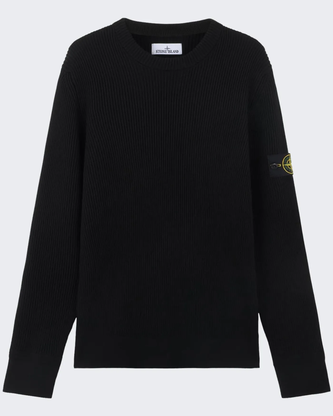 Heren Logo Patch Knitted Zwart