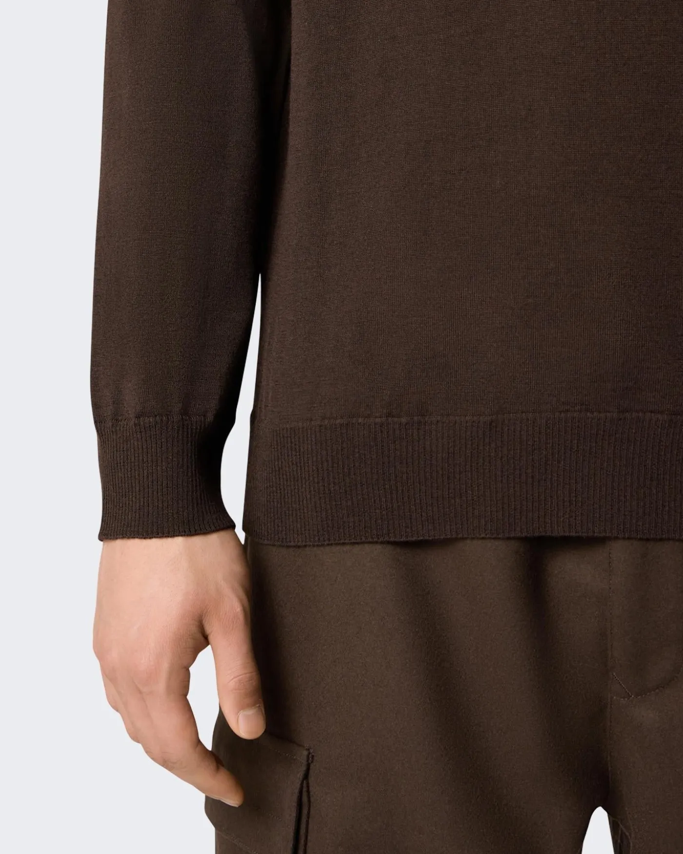 Heren Logo Patch Poloshirt Grijs