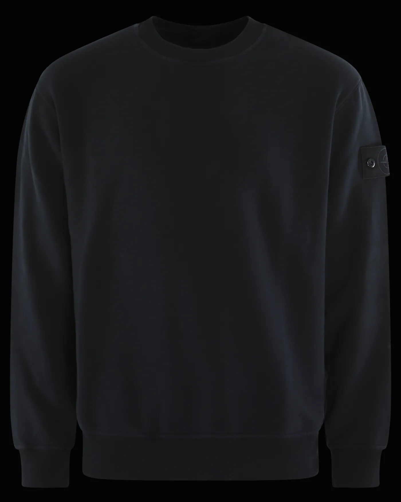 Heren Logo Patch Sweater Blauw