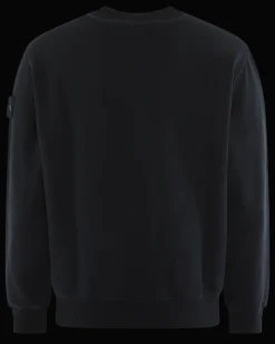 Heren Logo Patch Sweater Blauw