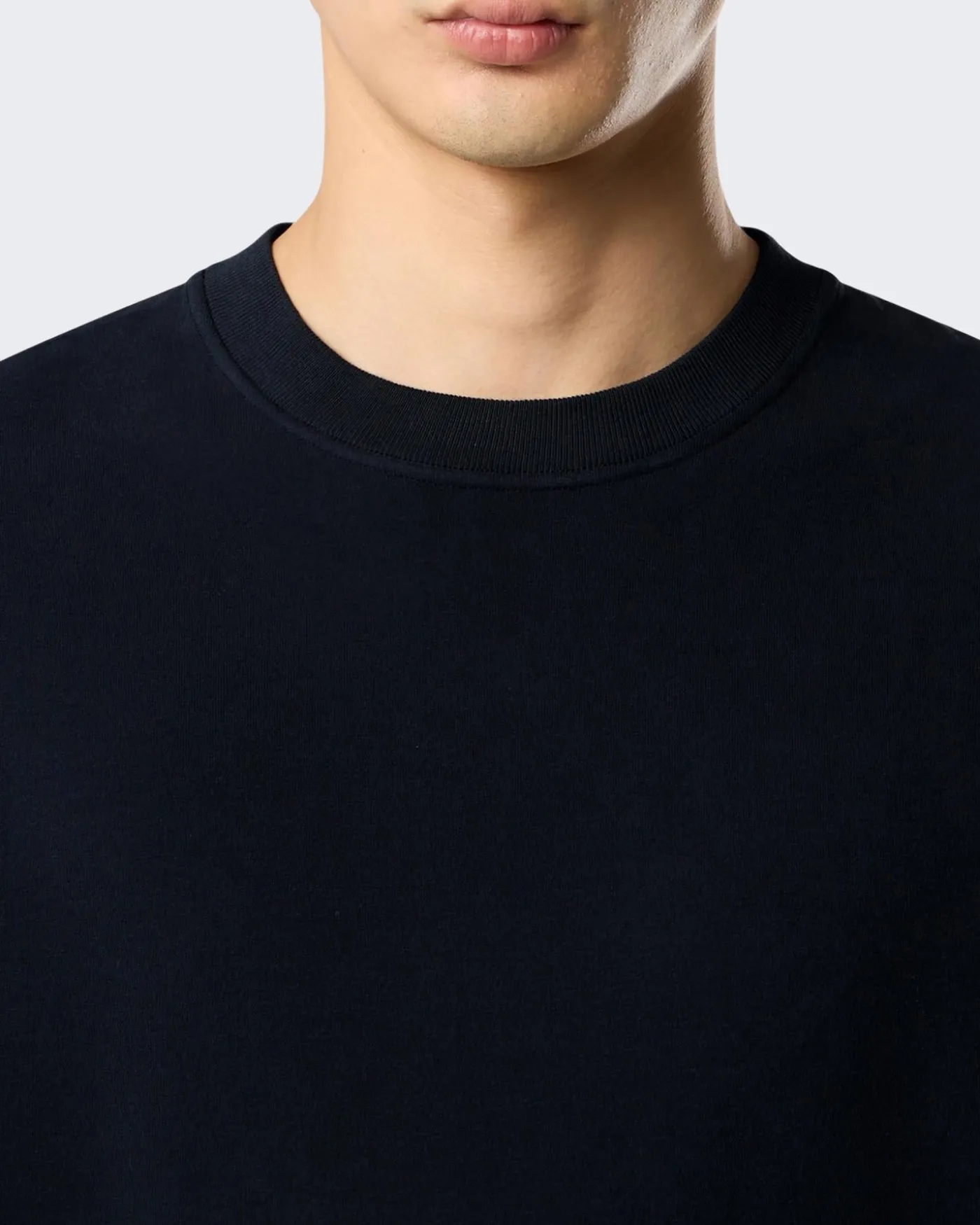 Heren Logo Patch Sweater Blauw
