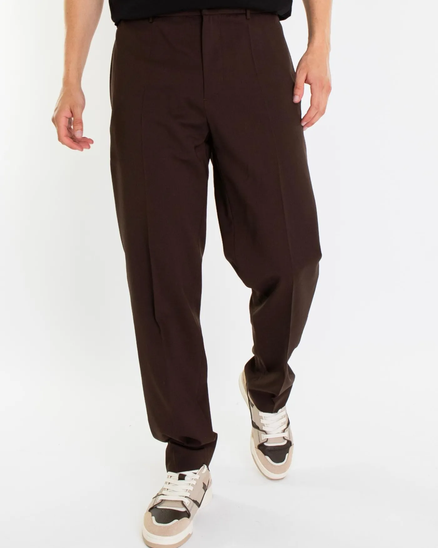 Heren Logopatch Pantalone Bruin