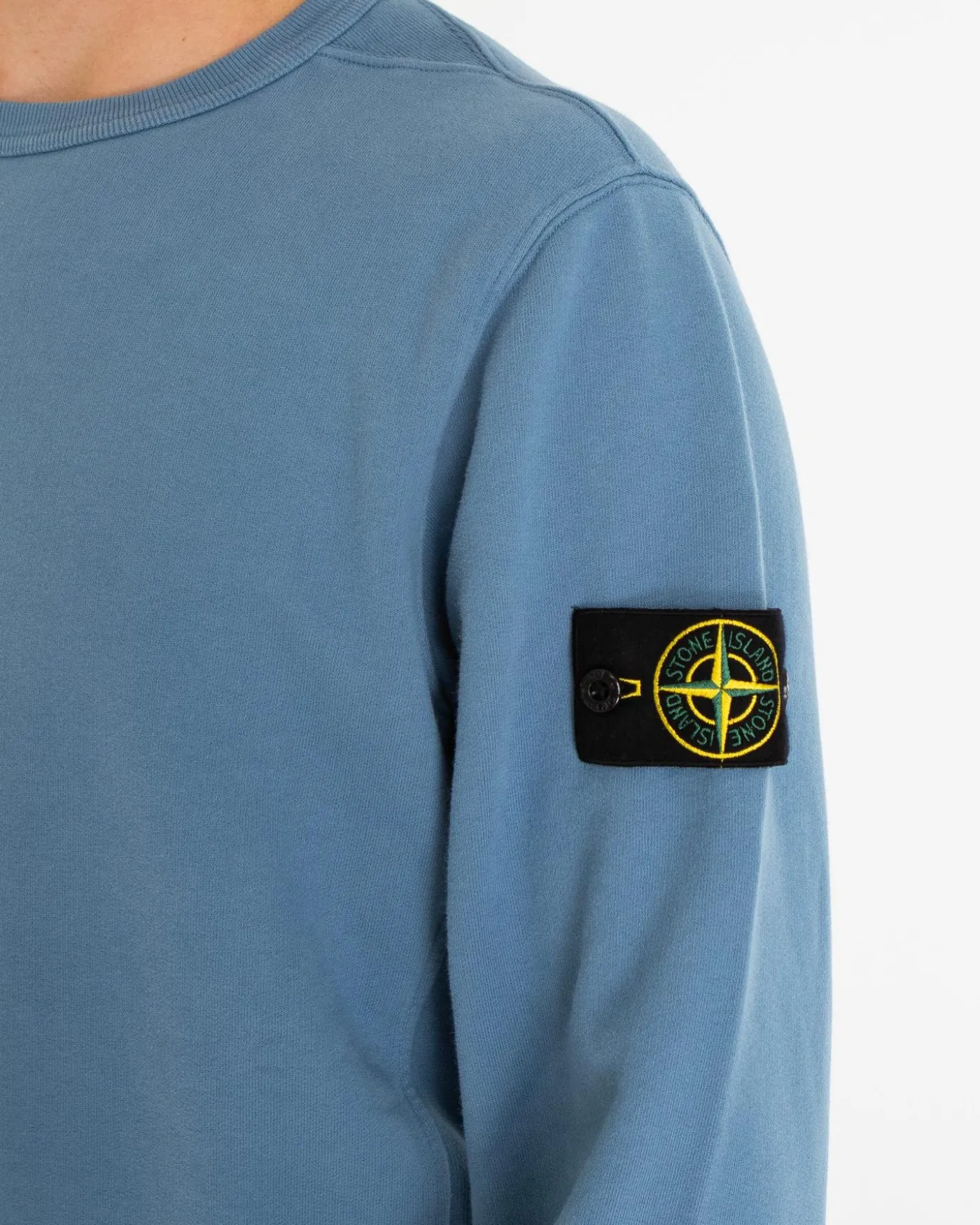 Heren Logo-patch Sweater Blauw