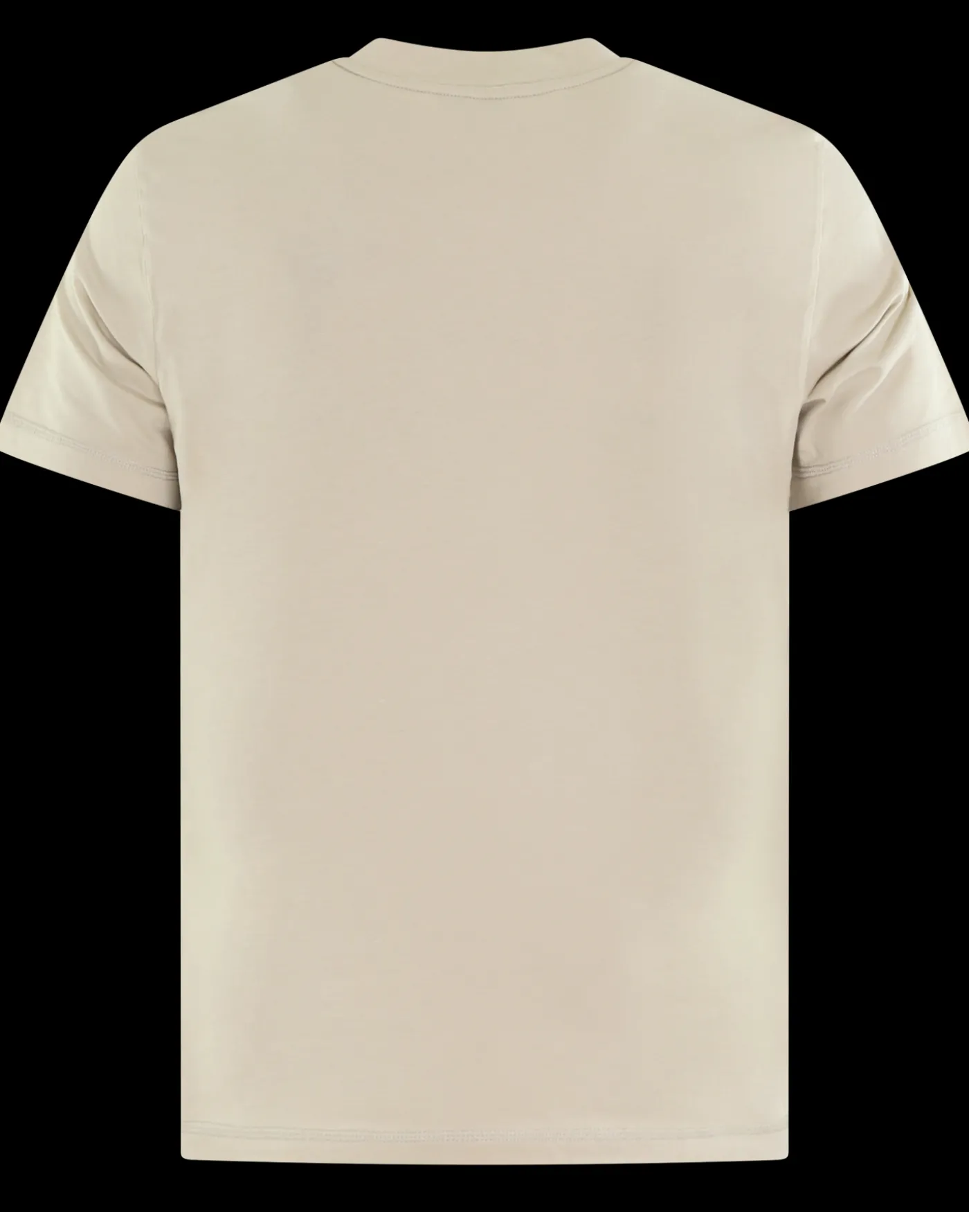 Heren Logopatch T-Shirt Beige