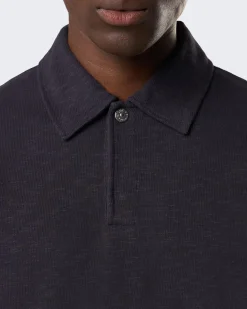 Heren LongSleeve Polo Blauw