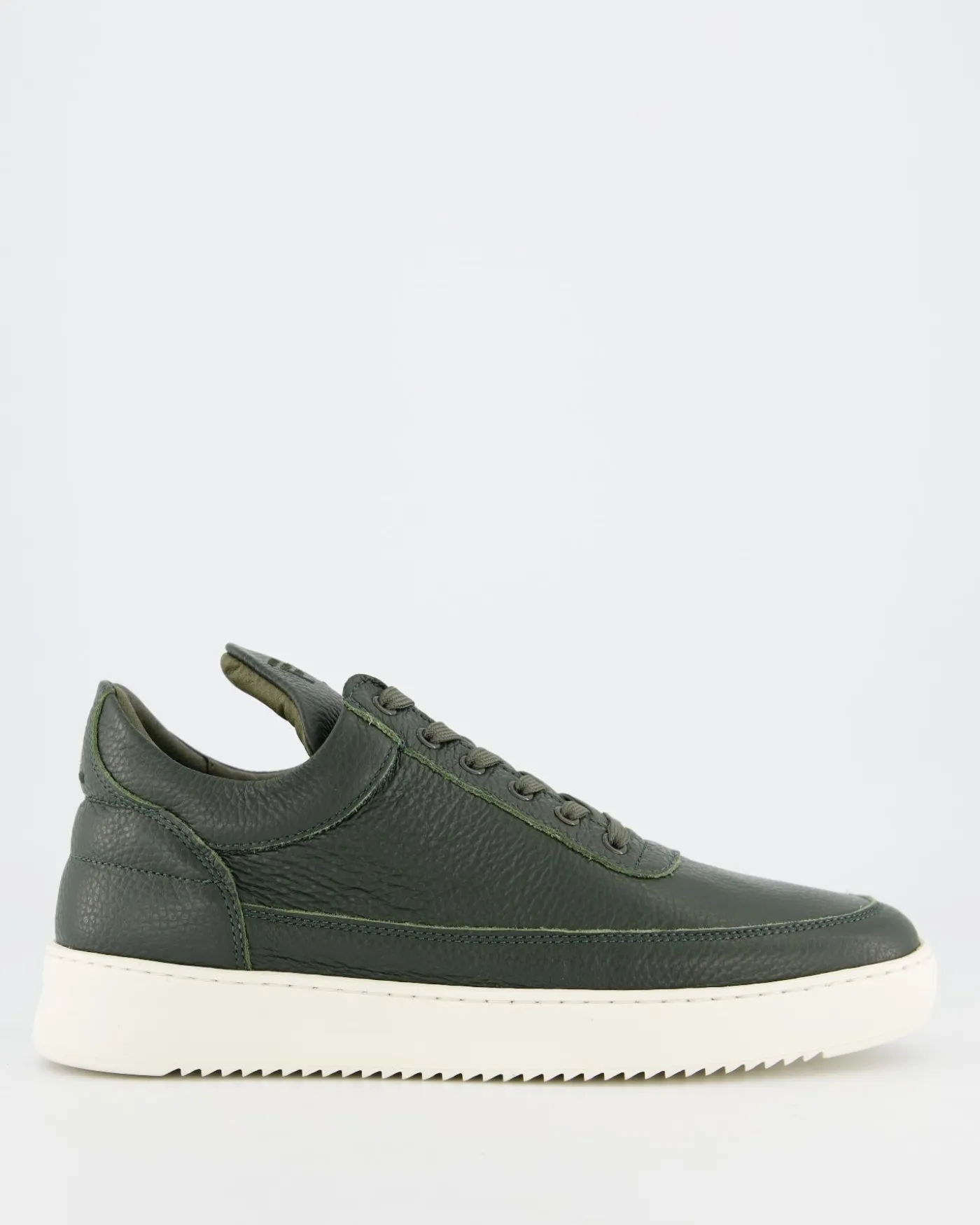 Heren Low Top Grain Sneaker Groen