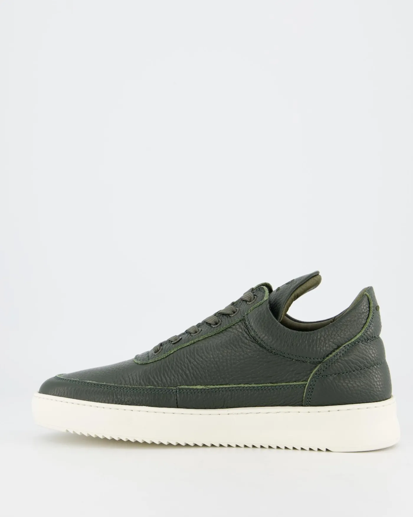 Heren Low Top Grain Sneaker Groen