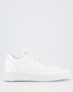 Heren Low Top Ripple Leer Wit