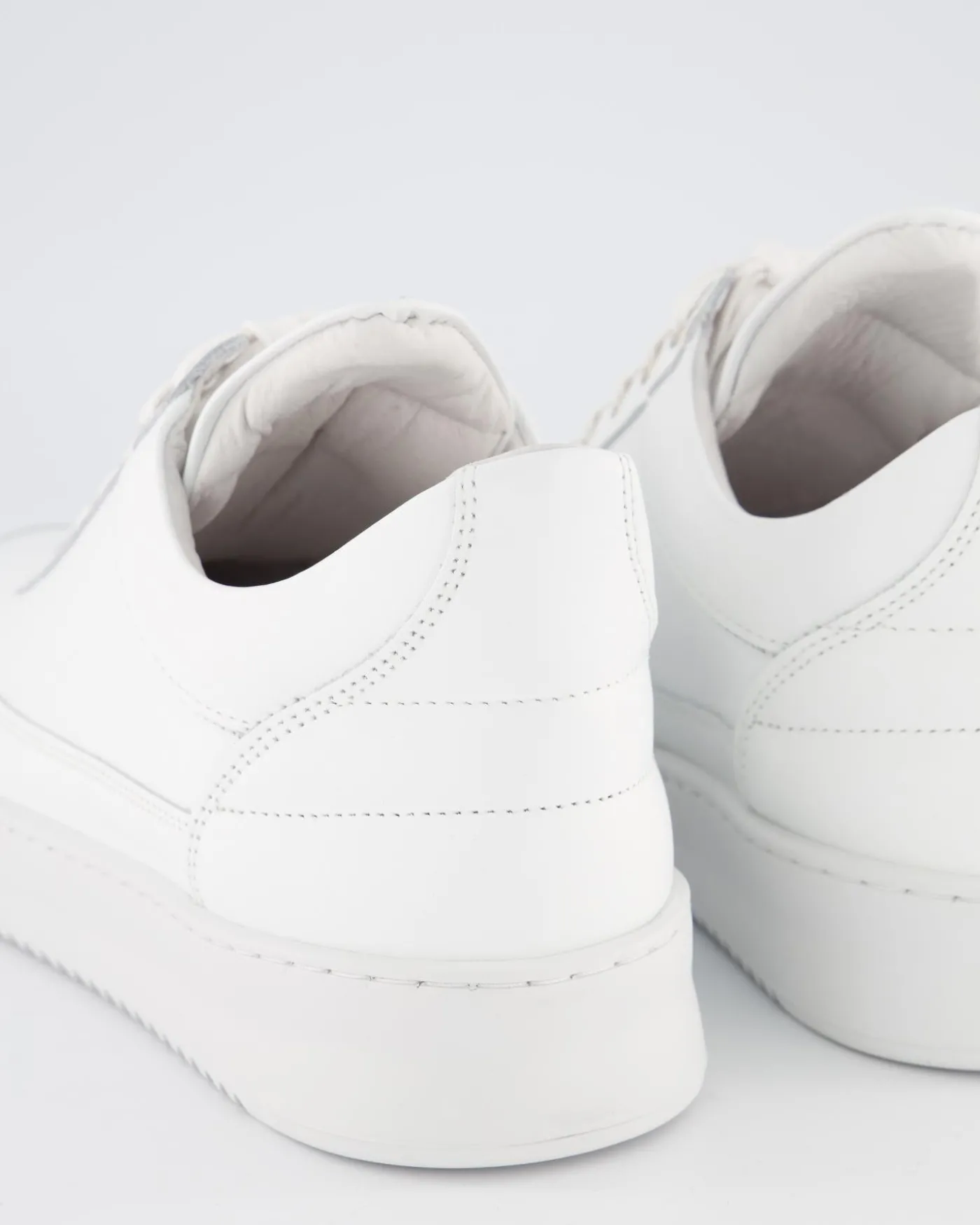 Heren Low Top Ripple Leer Wit