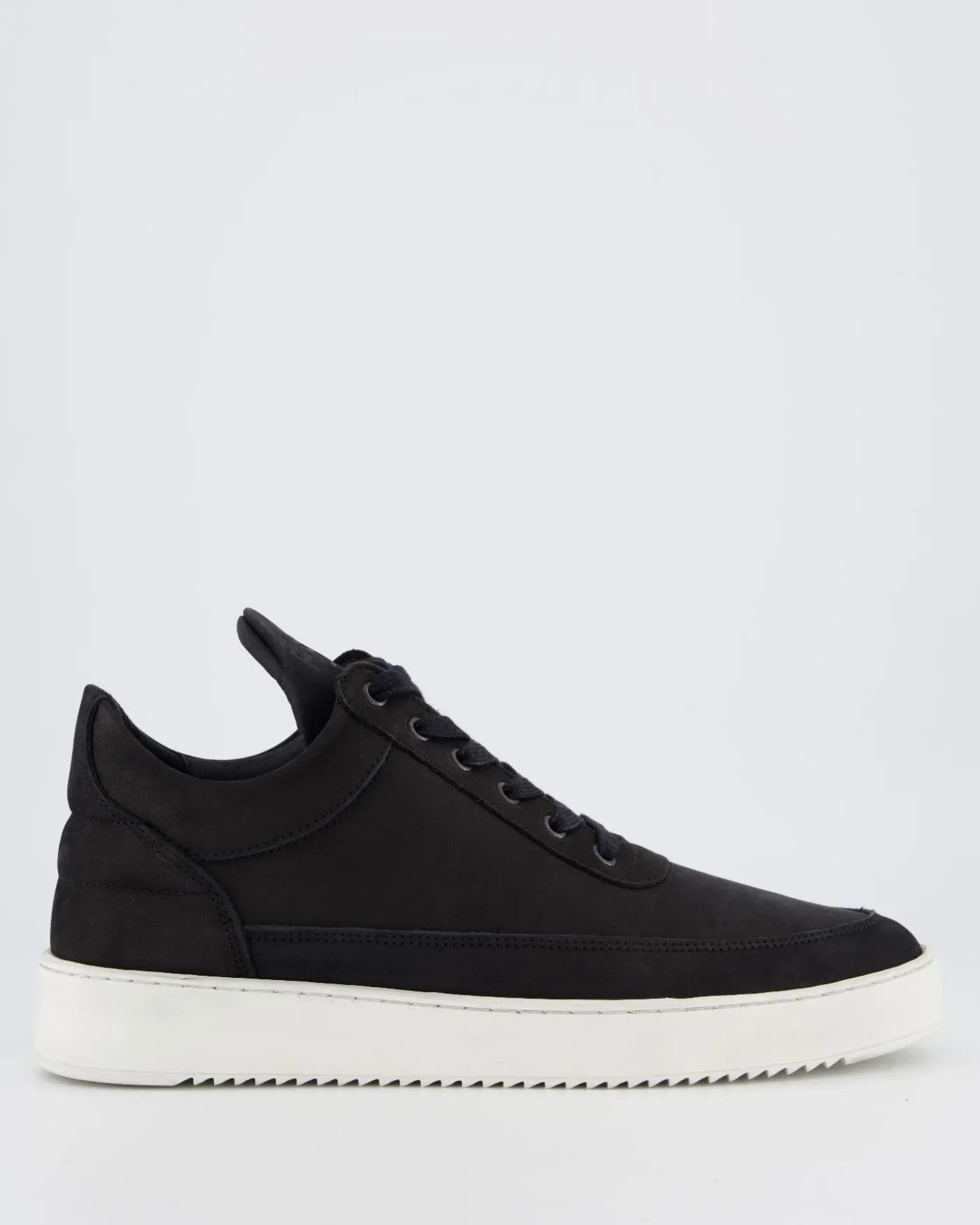 Heren Low Top Ripple Nubuck Zwart