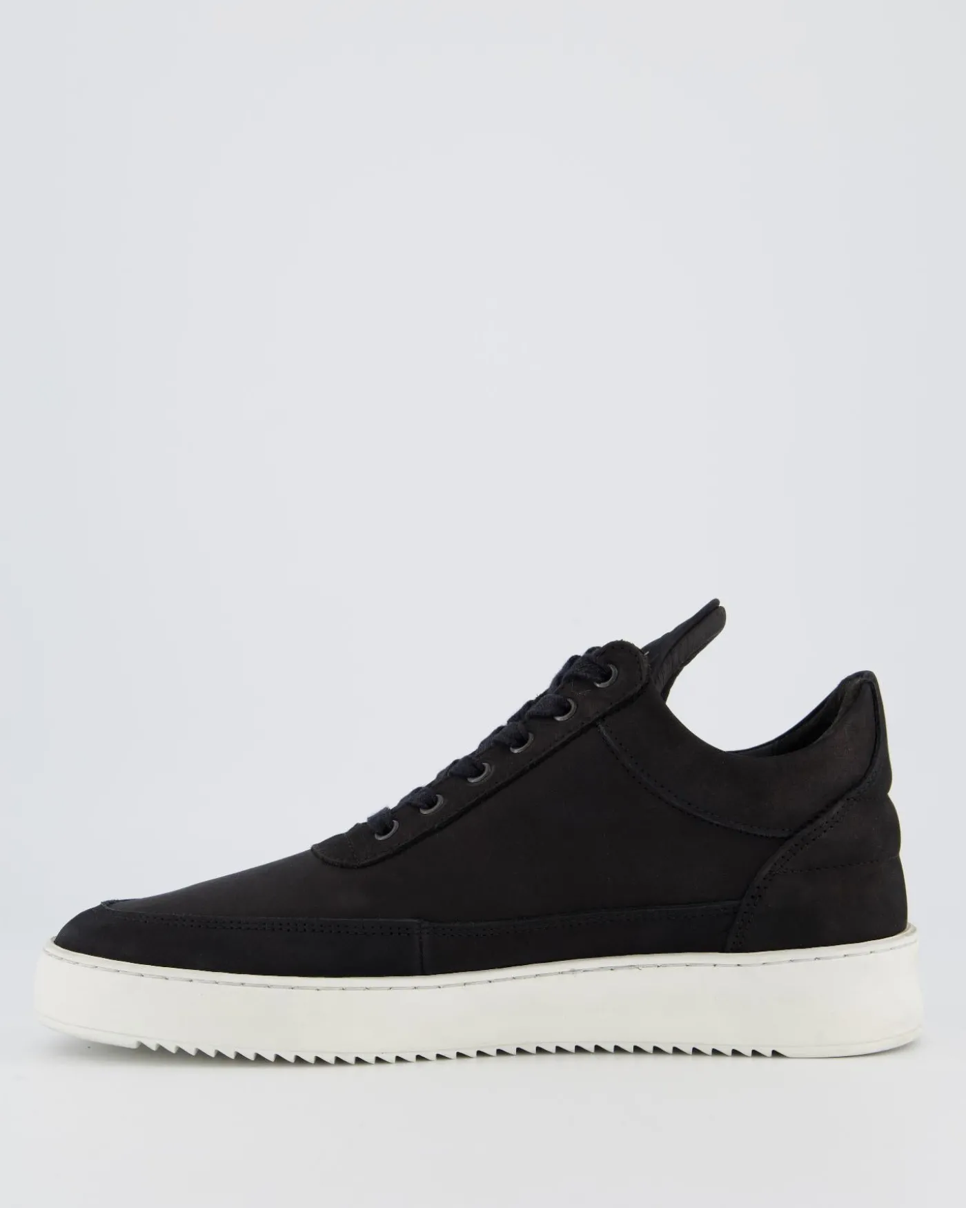 Heren Low Top Ripple Nubuck Zwart