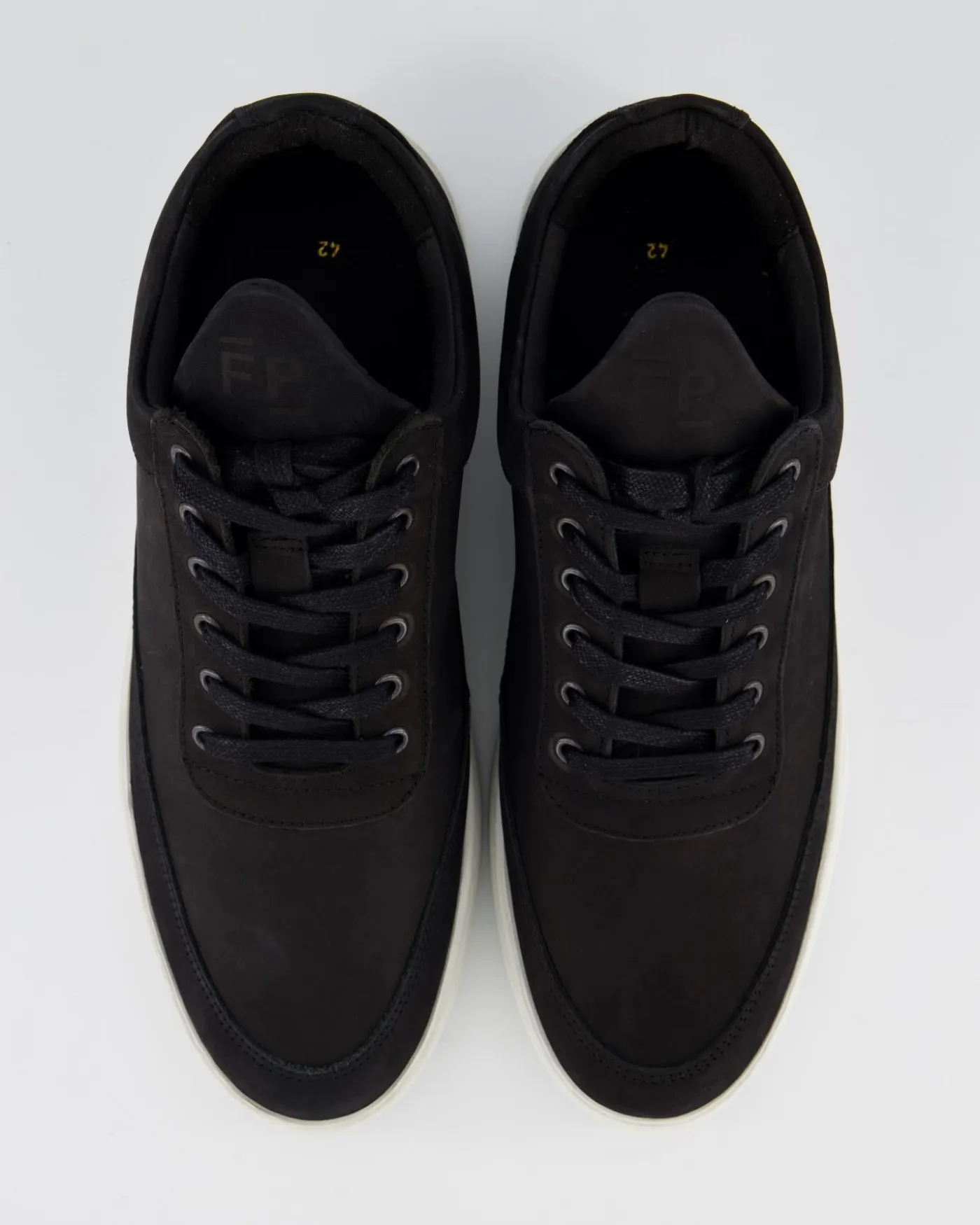 Heren Low Top Ripple Nubuck Zwart
