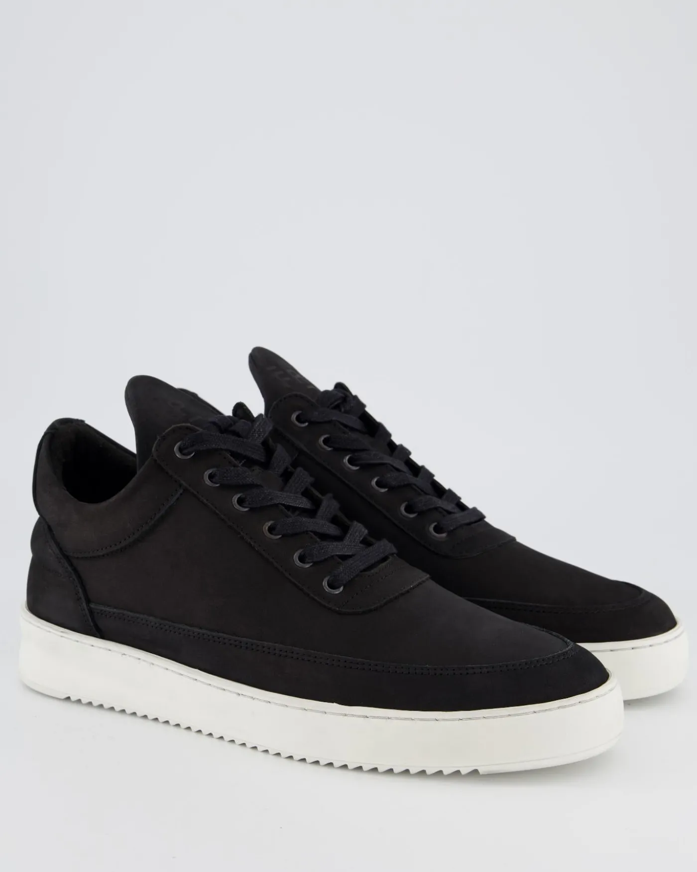 Heren Low Top Ripple Nubuck Zwart