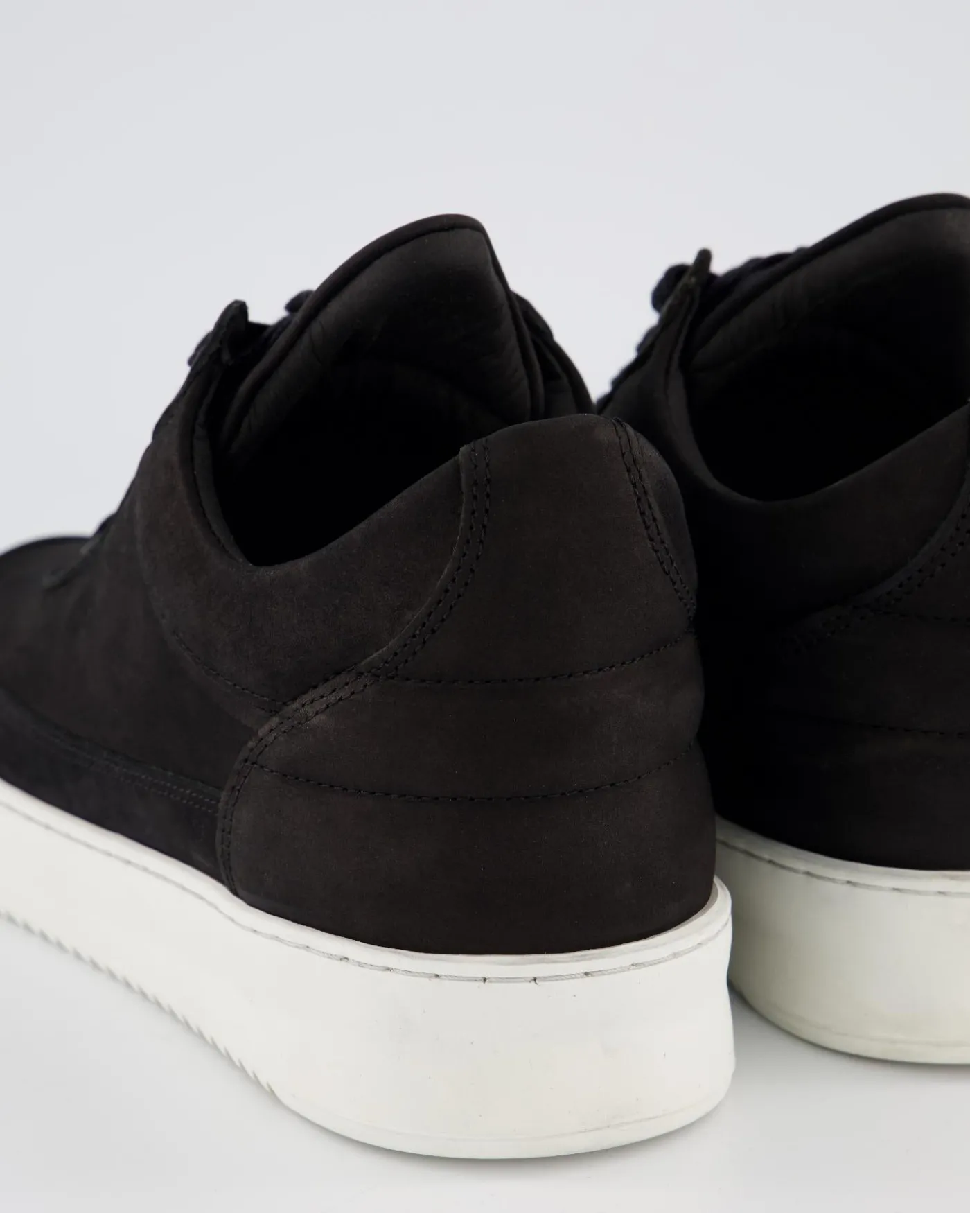 Heren Low Top Ripple Nubuck Zwart